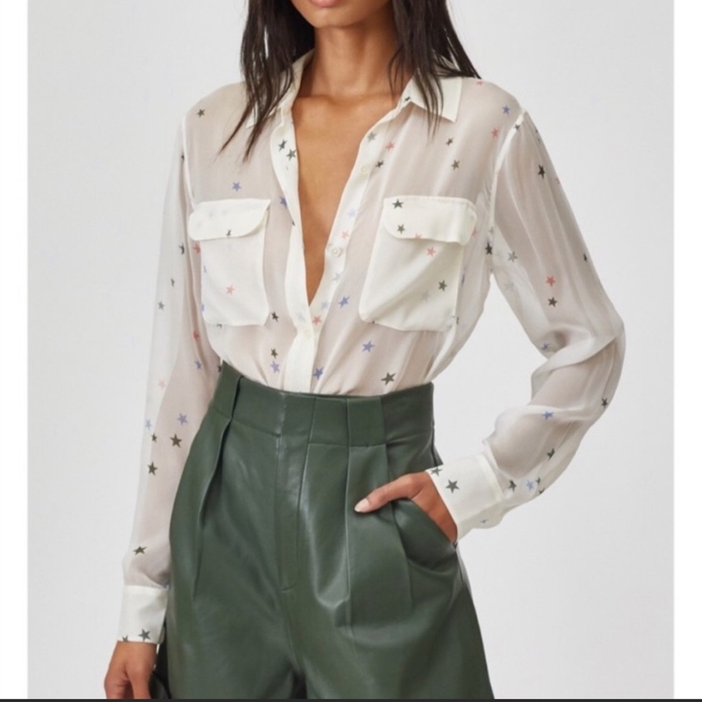 Equipment Signature Star Silk Shirt